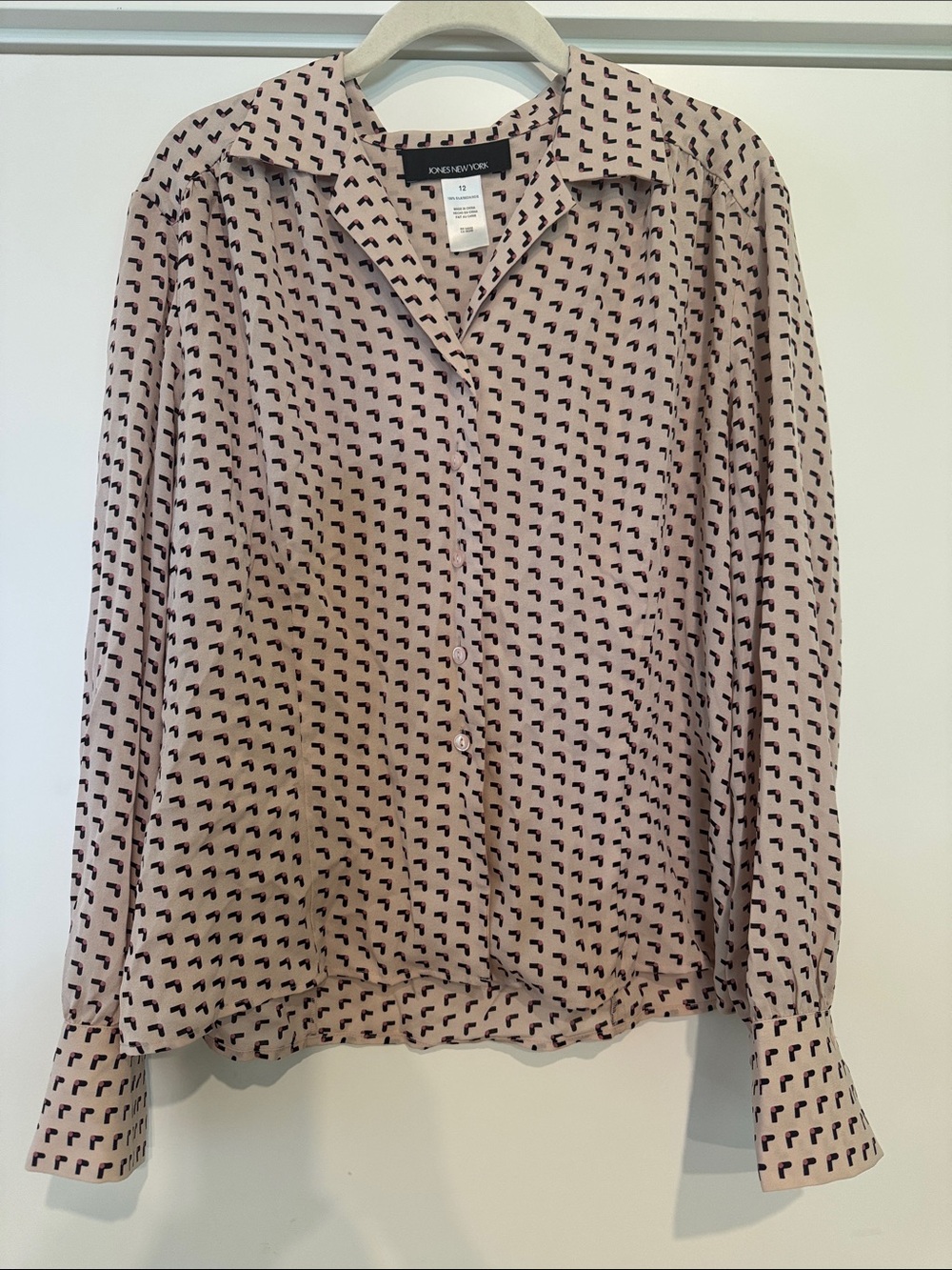 Jones New York Silk Blouse Size 12